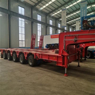 6 осі гідравлічних рульових рульових модульних напівпричіп